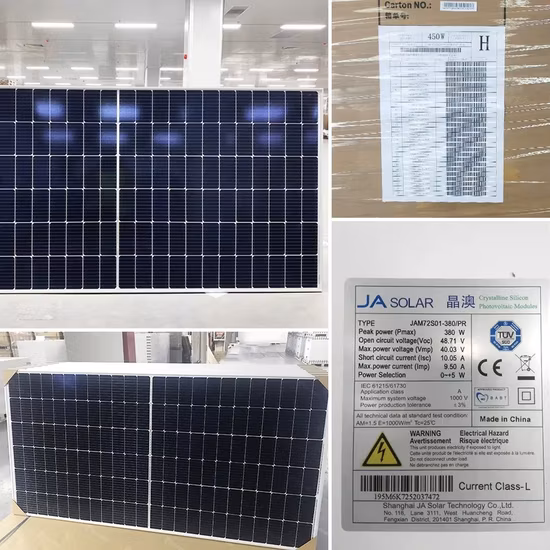 Ja Solar Panel 540W 545W 550W 555W Mbb Mono Perc Photovoltaic Panels Jam72s30 530-550mr