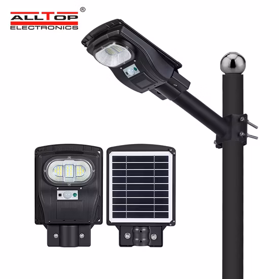 All in One Design 30W Solar LED Street Light Controller Motion Sensor